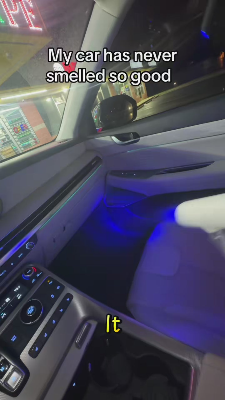 Clearing smoke smell out of a car with the mist
